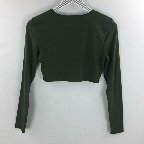 Silence + noise green o ring crop top medium - Picture 3 of 6